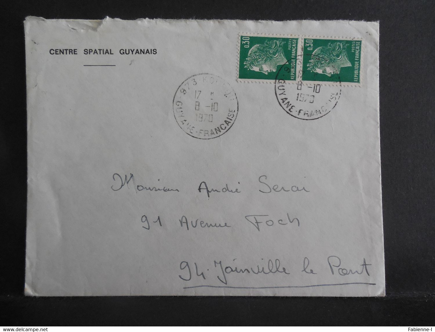 Lettre De 1970  à Destination De France - Lettres & Documents