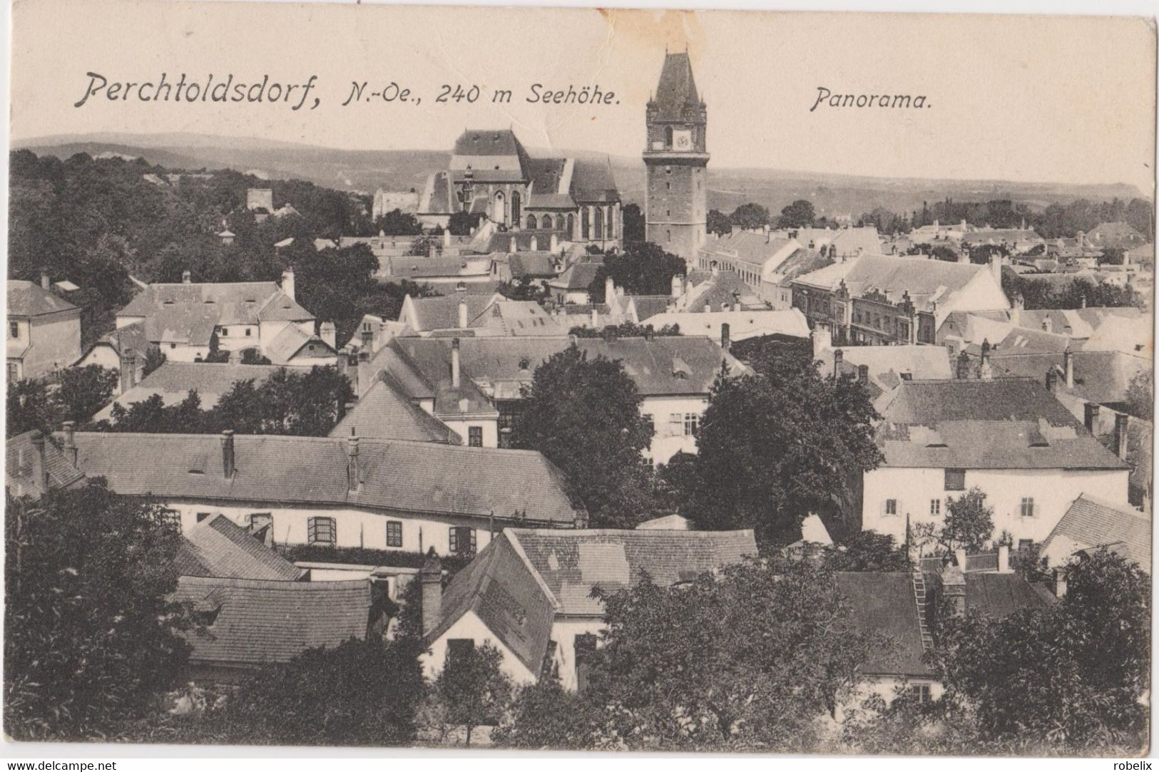 OSTERREICH - AUSTRIA   PERCHTOLDSDORF - Niederösterreich  Panorama  Alte AnsichtsKarte   1914 - Perchtoldsdorf