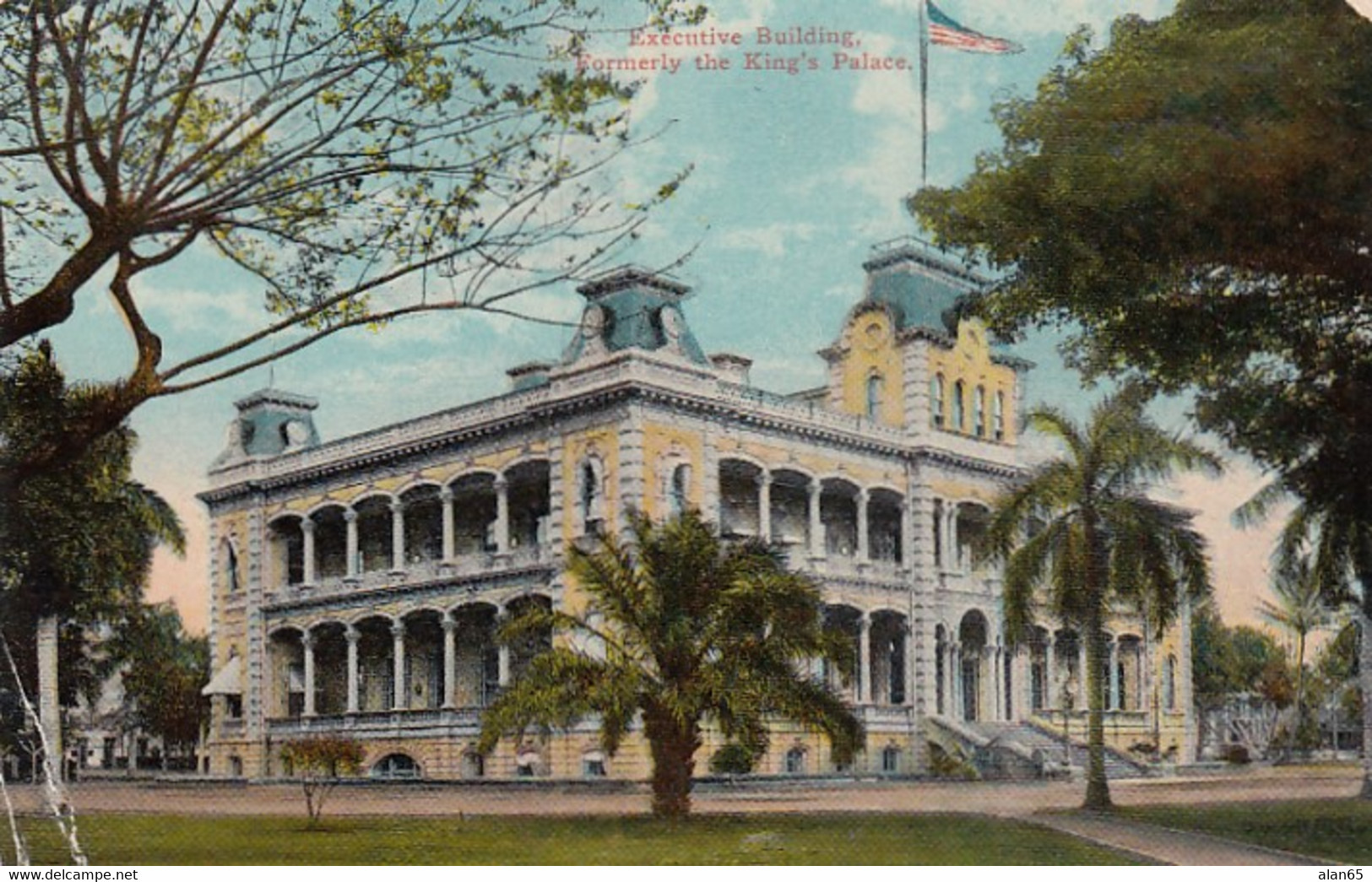 Honolulu Hawaii, Executive Building, Former King's Palace, Architecture, C1900s Vintage Postcard - Honolulu