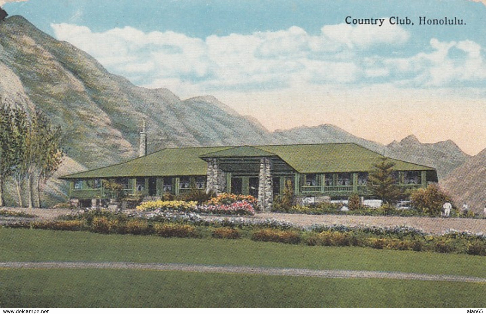 Honolulu Hawaii, Country Club, C1900s/10s Vintage Postcard - Honolulu