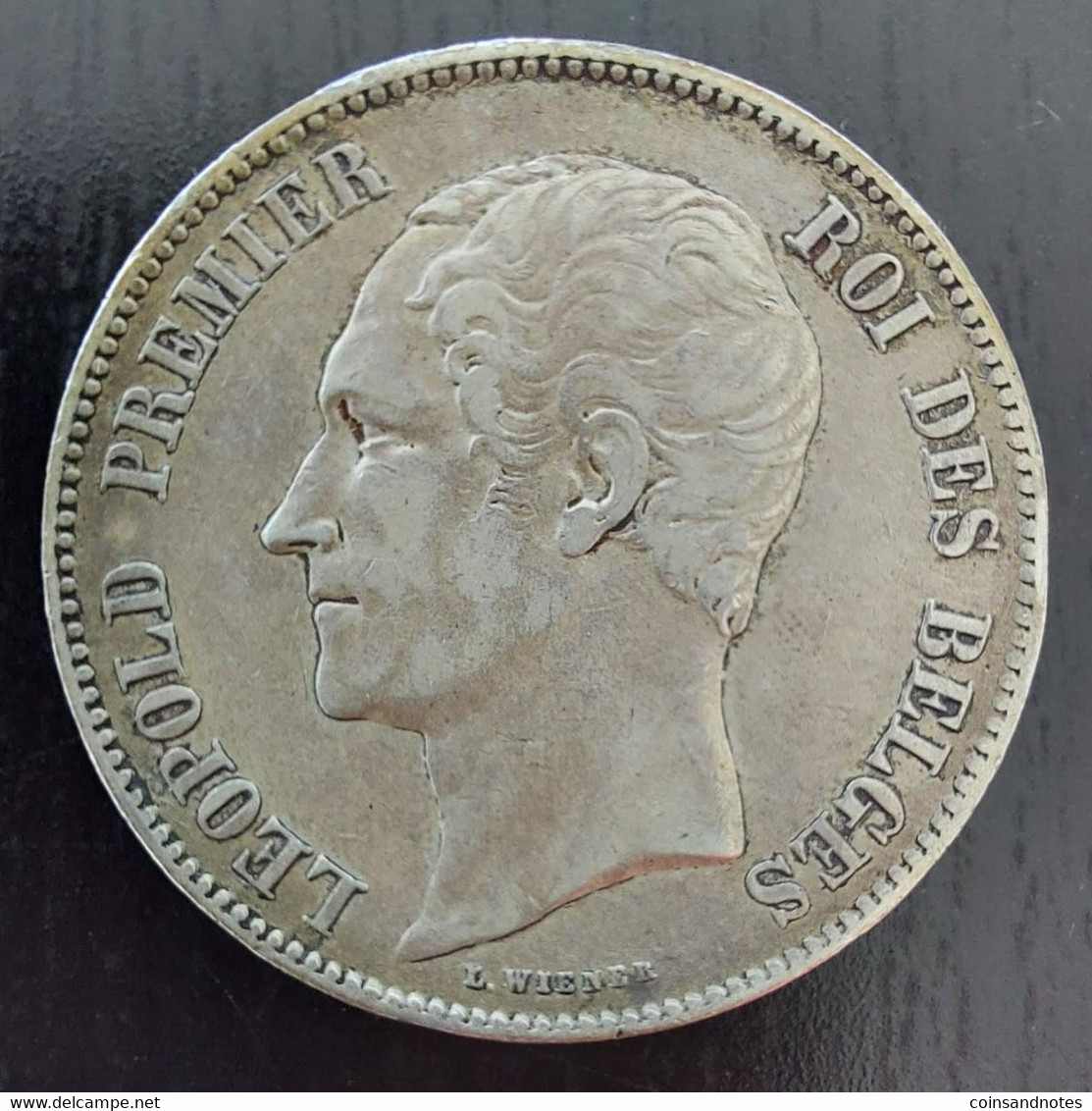 Belgium 1849 - 5 Frank Zilver - Leopold I - Morin 39a - ZFr - 5 Frank