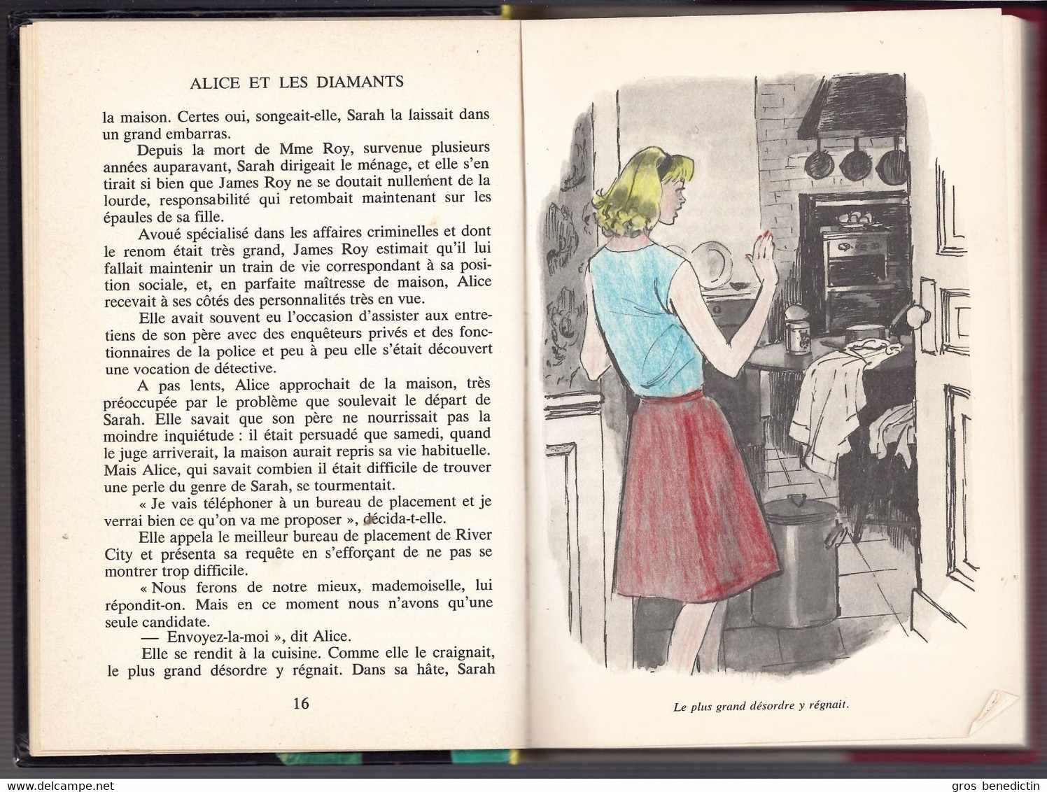 Hachette - Idéal Bibliothèque - Caroline Quine - "Alice Et Les Diamants" - 1977 - #Ben&Alice - #Ben&IB - Ideal Bibliotheque