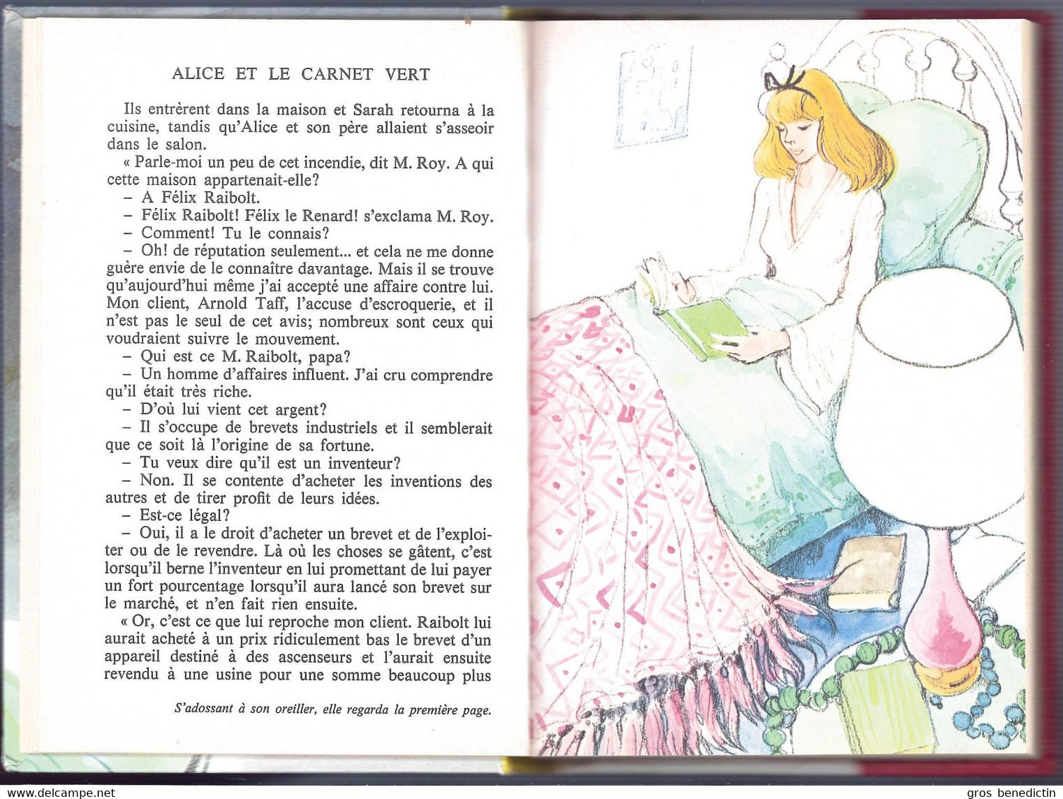 Hachette - Idéal Bibliothèque - Caroline Quine - "Alice Et Le Carnet Vert" - 1978 - #Ben&Alice - #Ben&IB - Ideal Bibliotheque