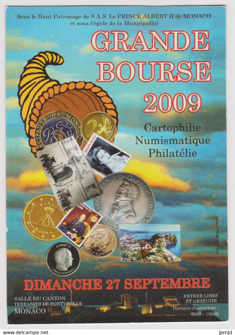 MONACO - GRANDE BOURSE 2009 - Cartophilie Numismatique Philatélie - Colecciones & Lotes