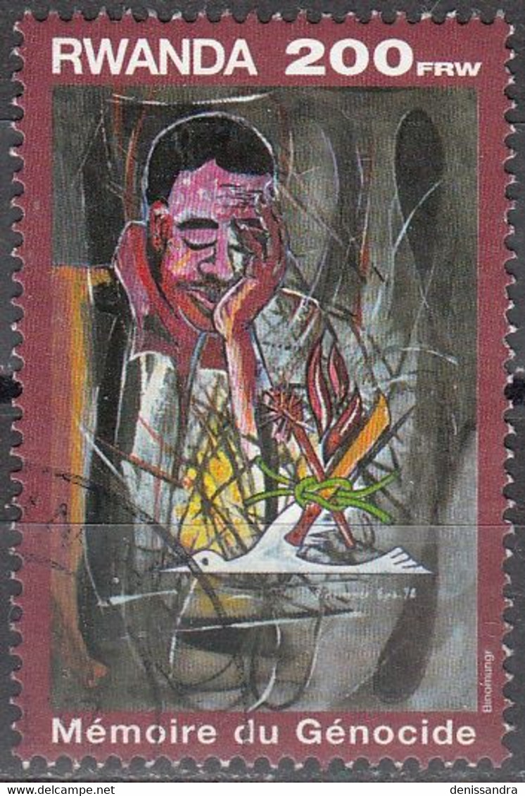 Rwanda 1999 Michel 1471 O Cote (2005) 7.50 Euro Mémoire Du Génocide Cachet Rond - Used Stamps