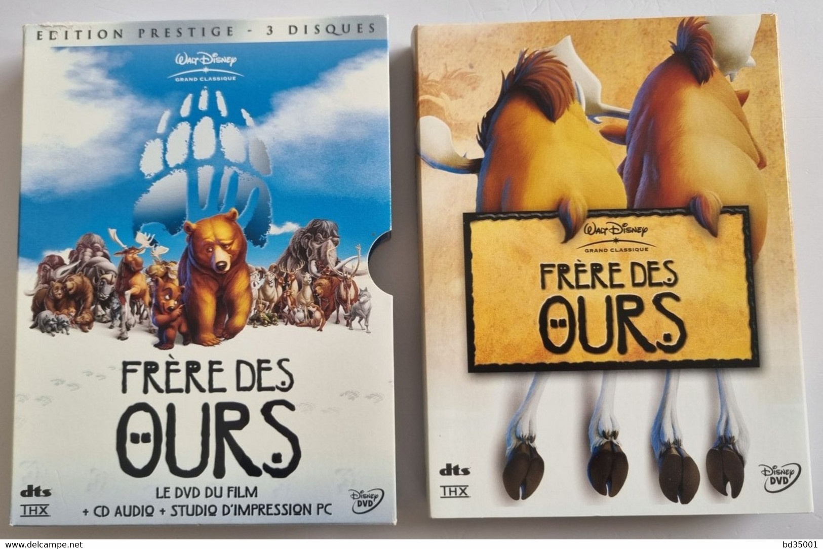 DVD Original WALT DISNEY EDITION PRESTIGE - Frère Des Ours - DVD + CD Audio + Studio D'Impression - Etat Neuf - Dessin Animé