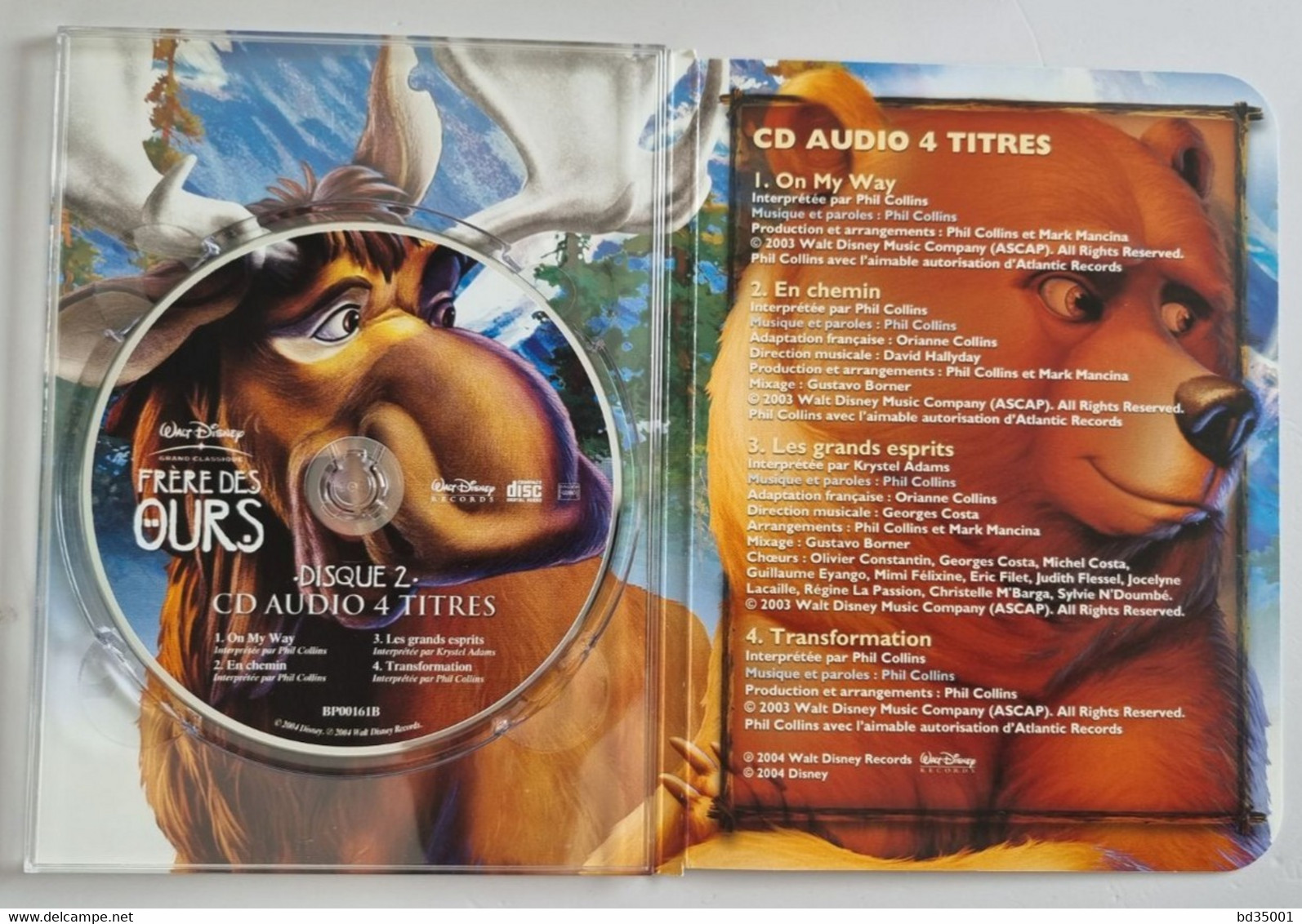 DVD Original WALT DISNEY EDITION PRESTIGE - Frère Des Ours - DVD + CD Audio + Studio D'Impression - Etat Neuf - Cartoons