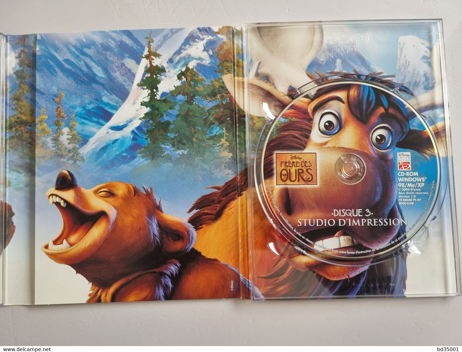 DVD Original WALT DISNEY EDITION PRESTIGE - Frère Des Ours - DVD + CD Audio + Studio d'Impression - Etat Neuf