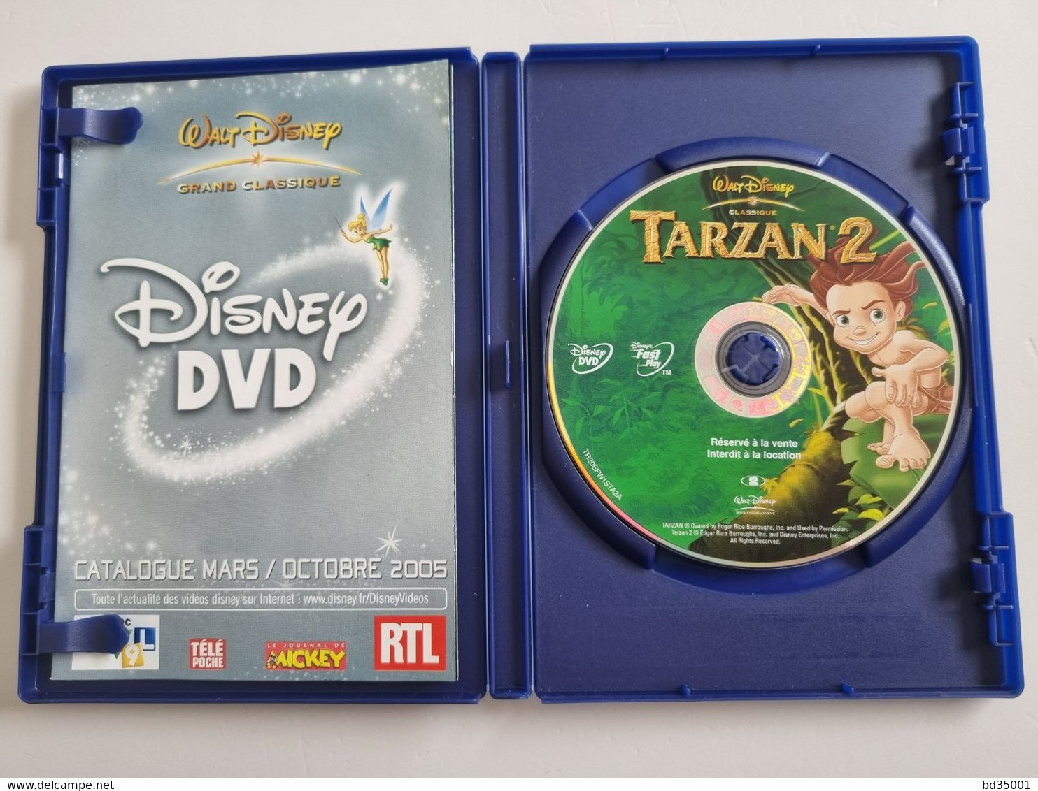 DVD Original WALT DISNEY CLASSIQUE - Tarzan 2 - Simple DVD - Etat Neuf - Dibujos Animados