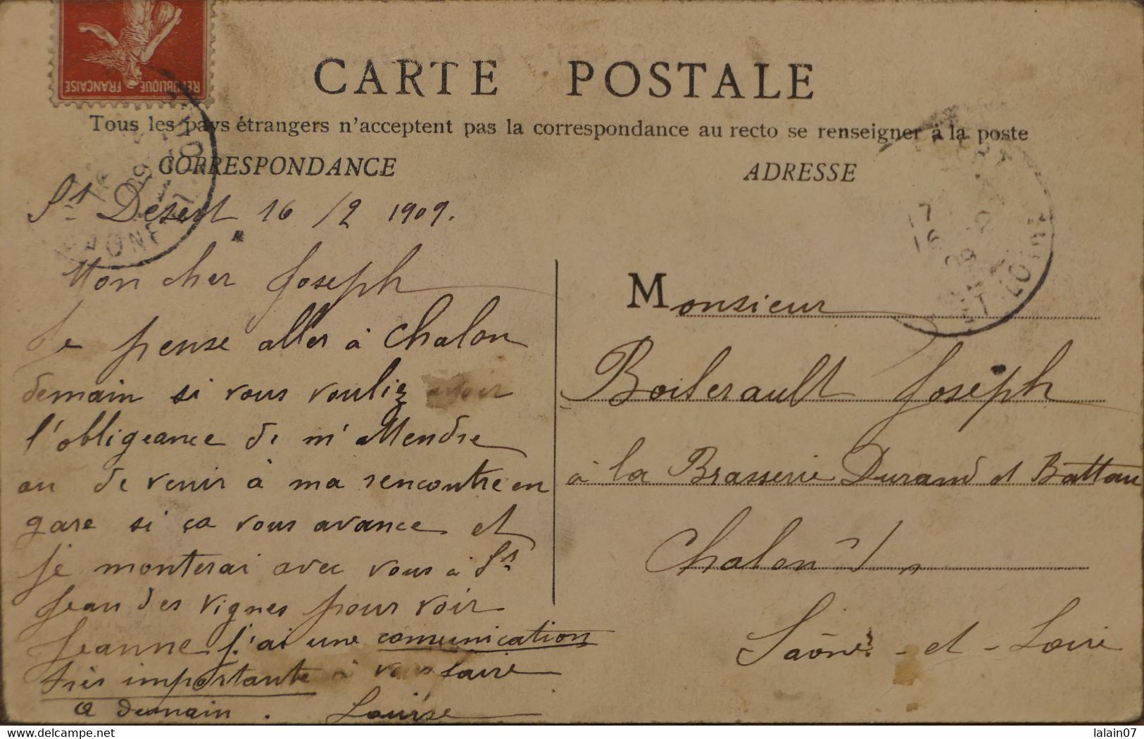 C. P. A. : 71 : SAINT-DESERT : Place De La Bascule, Animé, Timbre En 1908 - Sonstige & Ohne Zuordnung