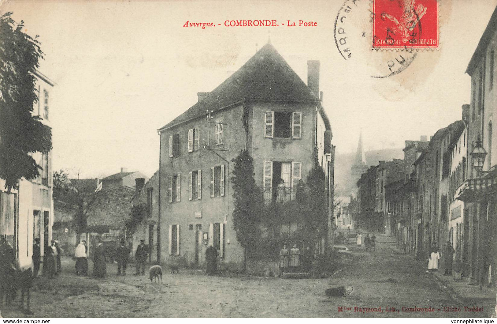63 - PUY-DE-DÔME - COMBRONDE - La Poste - Beau Cliché Animé Taddel - édit. Mlles Raymond (10091) - Combronde