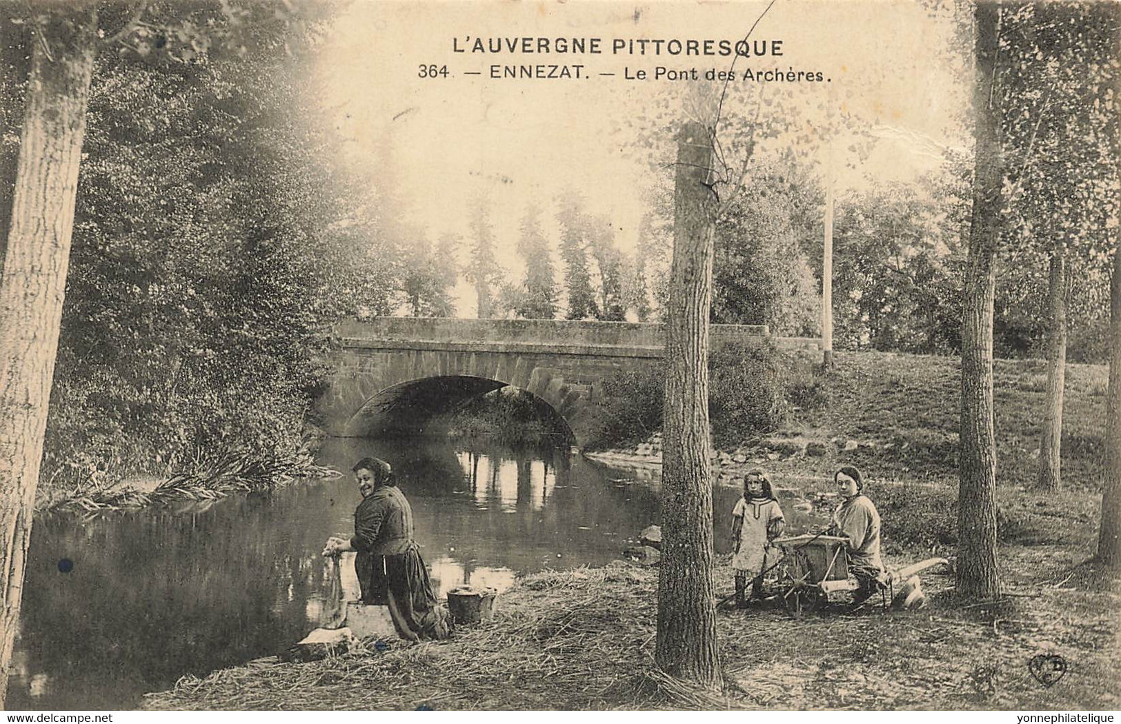 63 - PUY-DE-DÔME - ENNEZAT - Le Pont Des Archères - Lavandière - Superbe (10139) - Ennezat