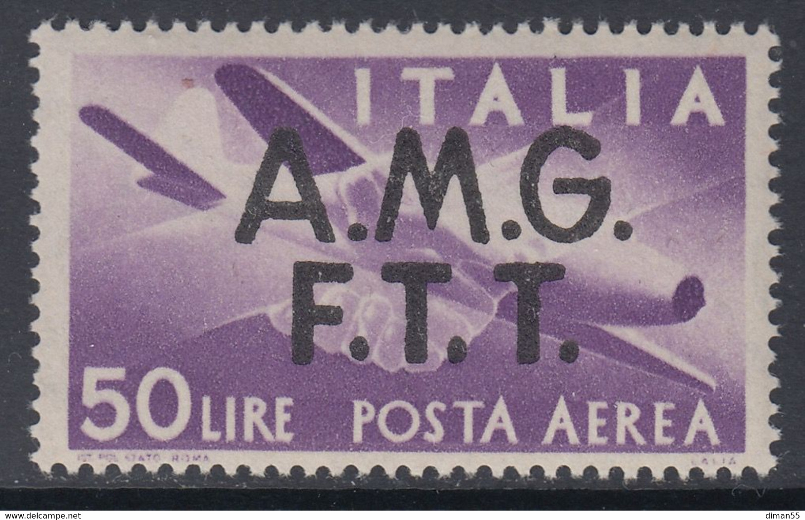 Trieste Zona A - AMG-FTT - Posta Aerea N.A6 - Cat. 285 Euro - SUPER CENTRATO - Gomma Integra - MNH** - Poste Aérienne