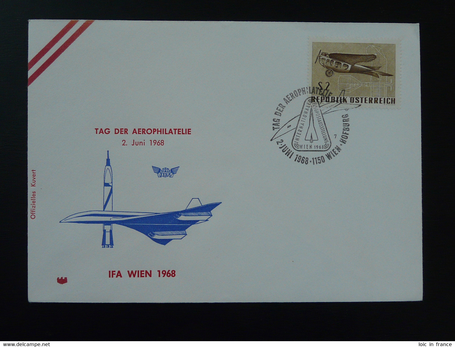 Lettre Cover Aviation Tag Der Aerophilatelie Wien Autriche Austria IFA 1968 - Vliegtuigen