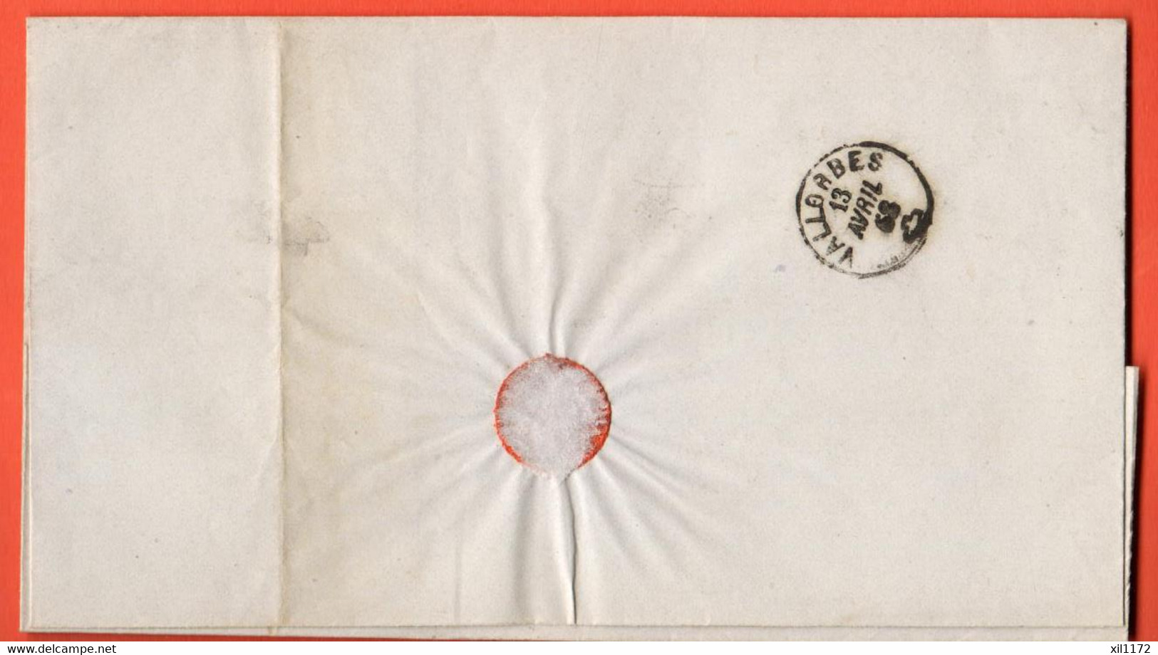 NAG-28  Lettre-Enveloppe Envoyée En 1850 Vers La Justice De Paix Du Cercle De Bex. - ...-1845 Prephilately