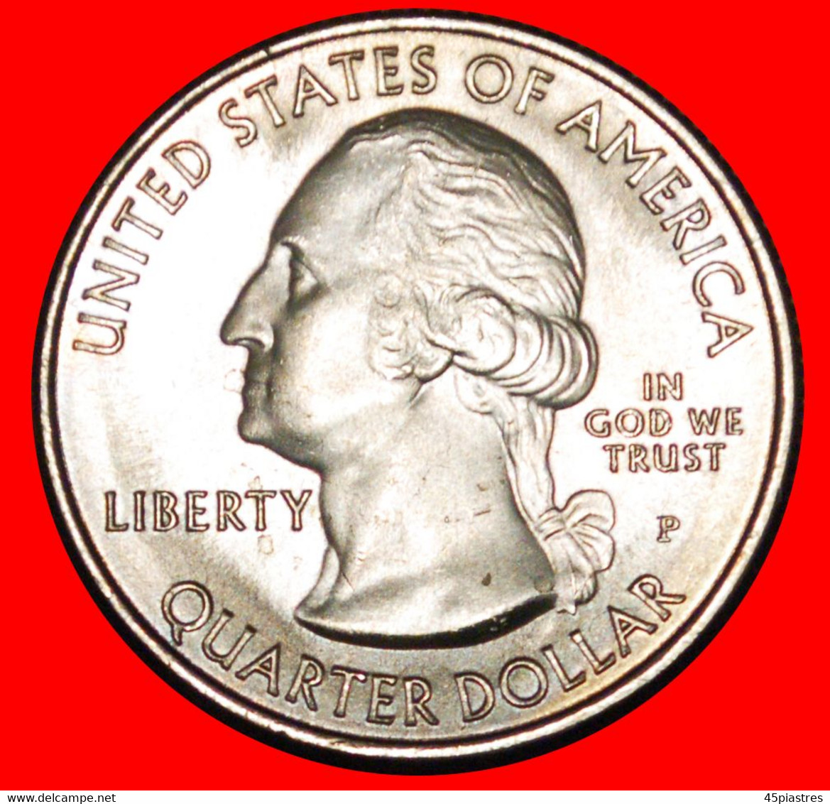 * FACTORY: USA ★ 1/4 DOLLAR 2019P UNC MINT LUSTRE! WASHINGTON (1789-1797) LOW START ★ NO RESERVE! - 2010-...: National Parks