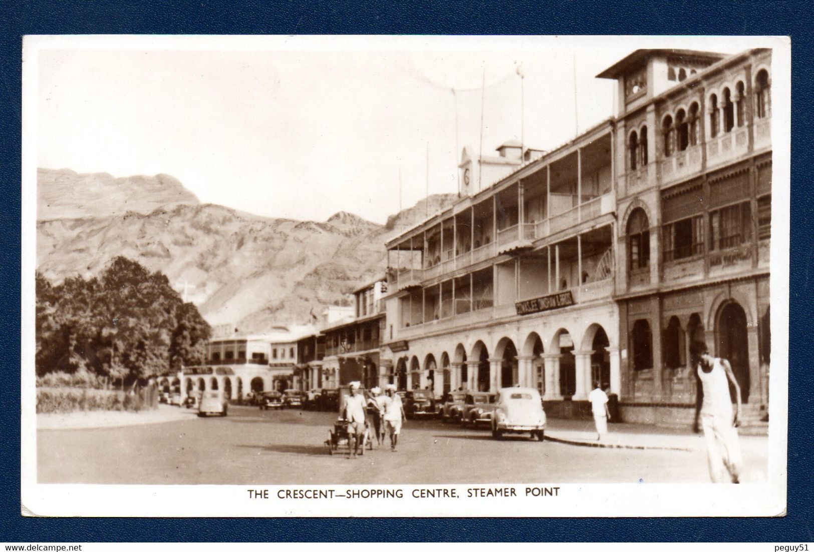 Yemen. Aden. Steamer Point ( Tawahi). The Crescent-shopping Center . Au Fond Hôtel. Tuck's Postcard - Yémen