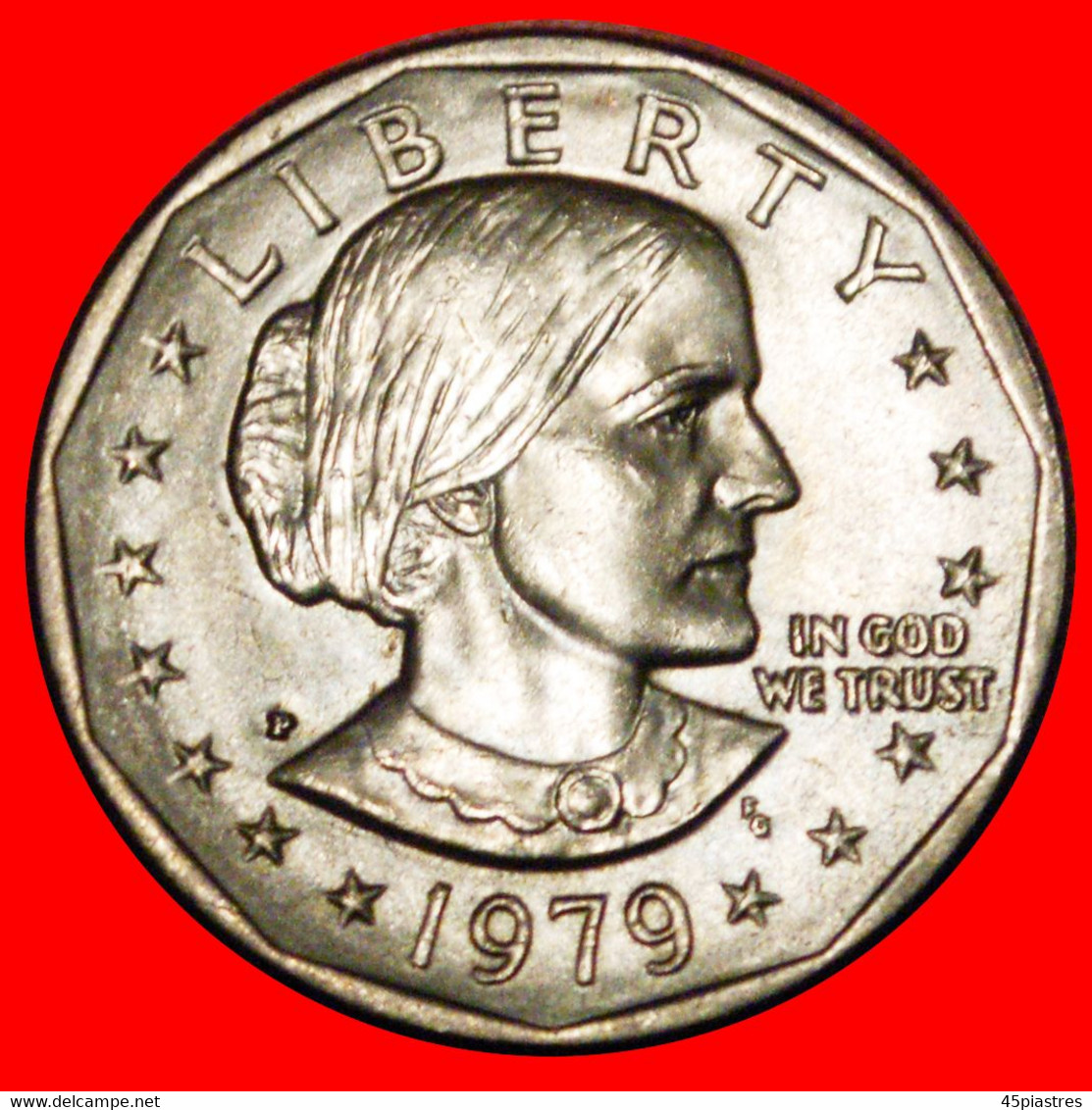 * LUNAR DOLLAR (1971-1999): USA ★ 1 DOLLAR 1979P MINT LUSTRE! S. ANTHONY (1820-1906) LOW START ★ NO RESERVE! - 1979-1999: Anthony