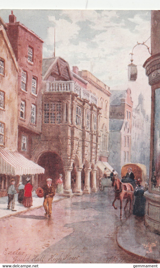 EXETER - GUILD HALL, HIGH STREET. WIMBUSH. TUCK OILETTE - Exeter