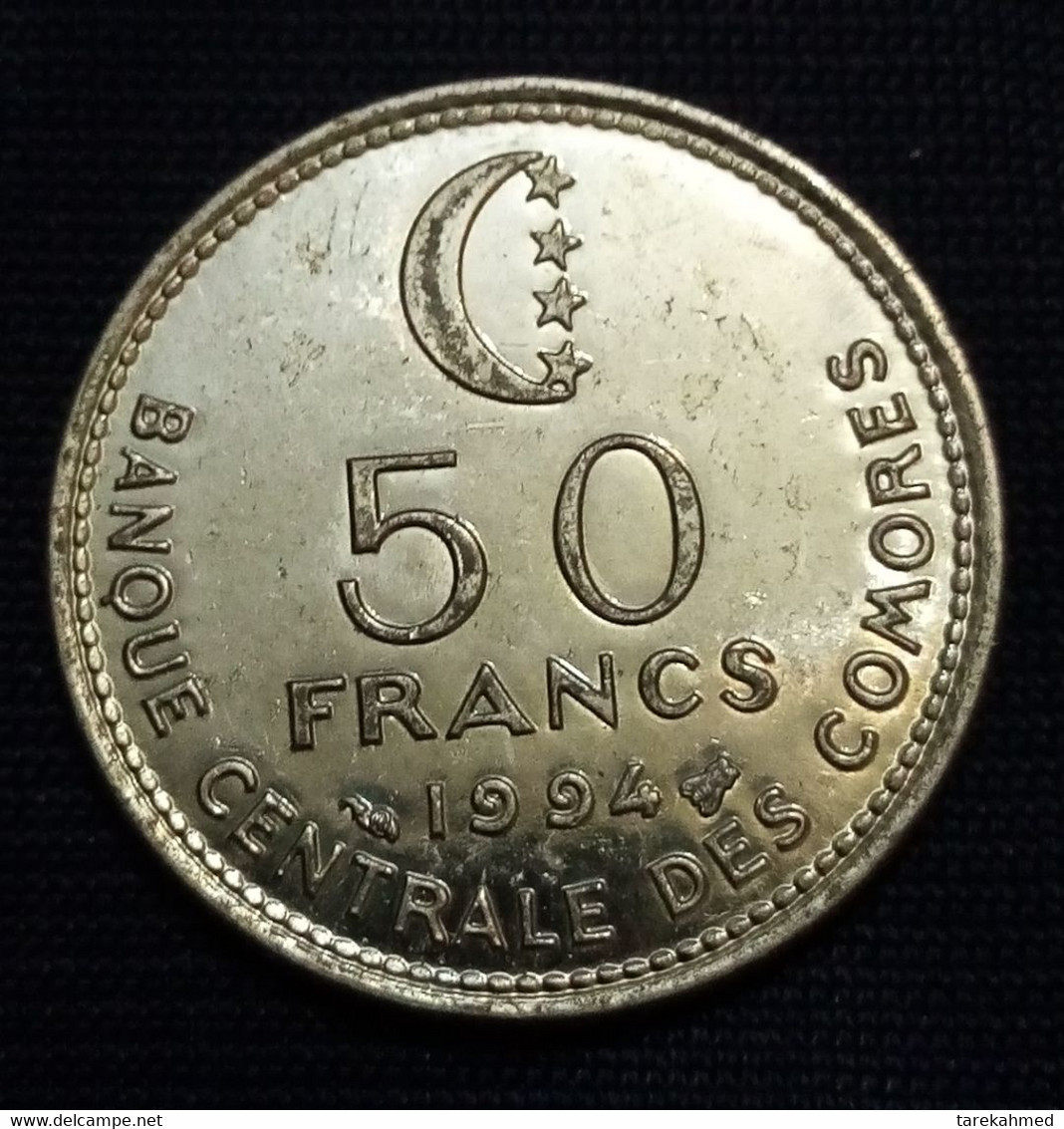 COMOROS, Islamic Republic - 50 Francs - 1994  - KM 16  - UNC , Gomaa - Comoros