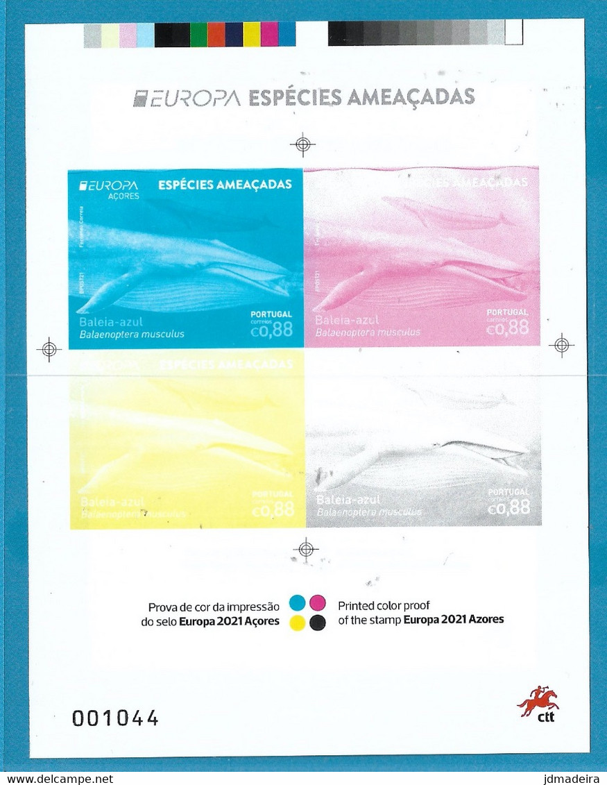 Portugal – 2021 Azores Endangered Species Color Proof - Altri & Non Classificati