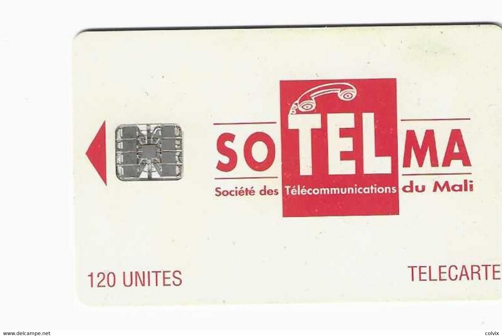 MALI REF MV CARDS MAL-45 120U LOGO SCHLUMBERGER AU VERSO - Mali