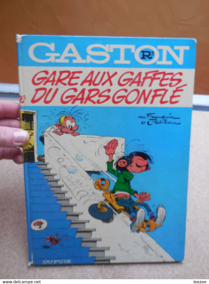 BD EO 1973, R3 GASTON LAGAFFE, Gare Aux Gaffes D'un Gars Gonflé, Reprise Du Format Italien 1 Et 5........4B01.22 - Gaston