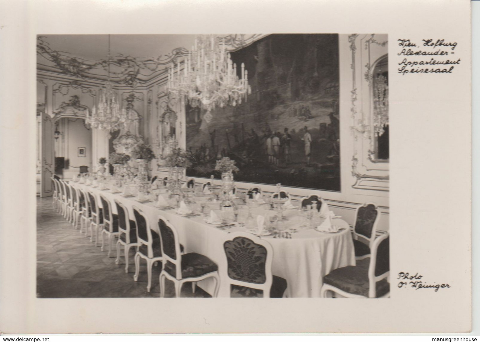 AK - Wien - Hofburg Alexander Appartement Speisesaal - Ca. 1960er - 10x 15cm - #865# - Ringstrasse