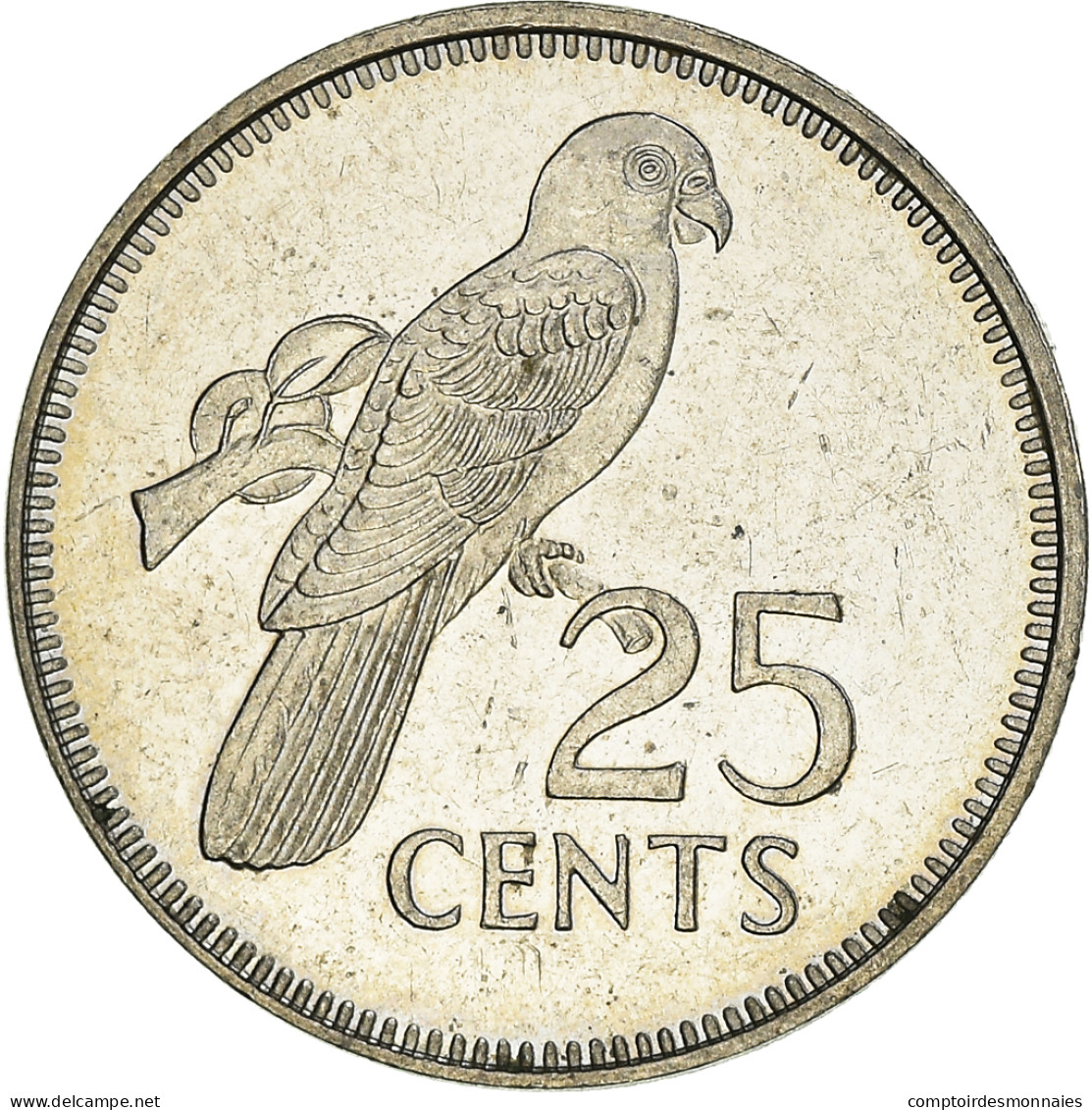 Monnaie, Seychelles, 25 Cents, 1989, British Royal Mint, TTB, Cupro-nickel - Seychellen