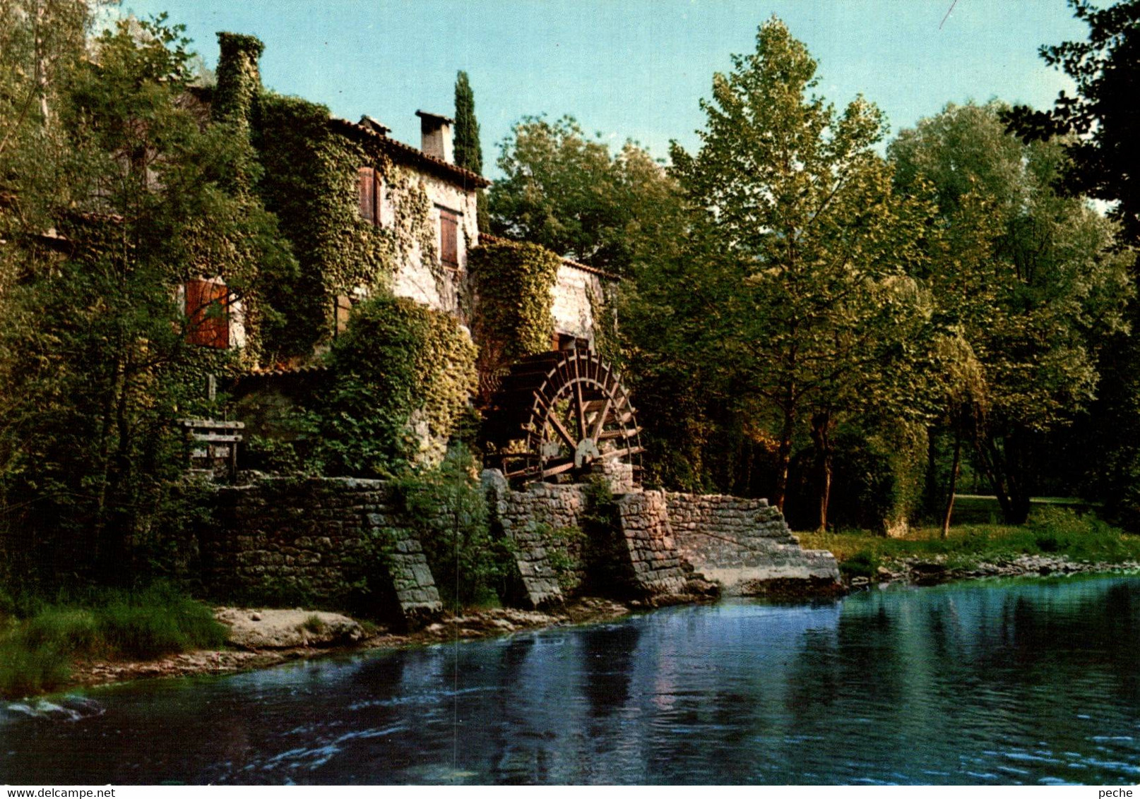 N°91075 -cpsm Vieux Moulin Provençal Sur Le Loup - Wassermühlen