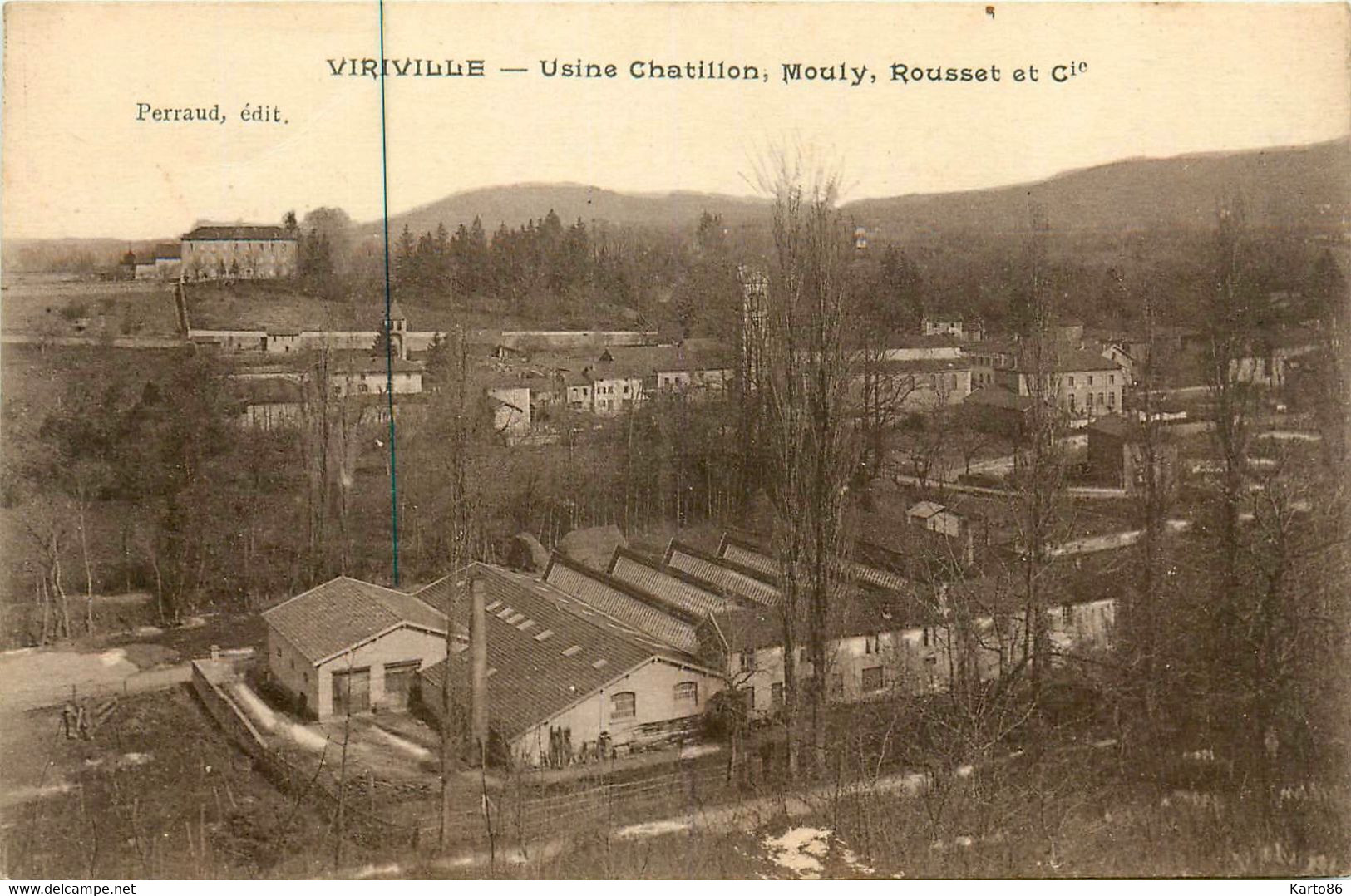 Viriville * Usine Chatillon , Mouly , Rousset Et Compagnie * Industrie - Viriville