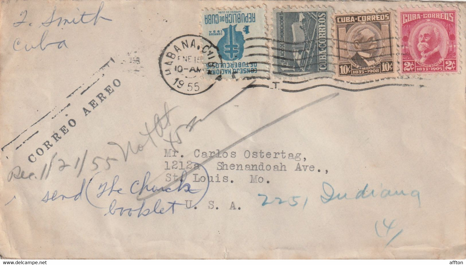 Cuba Old Cover Mailed - Lettres & Documents