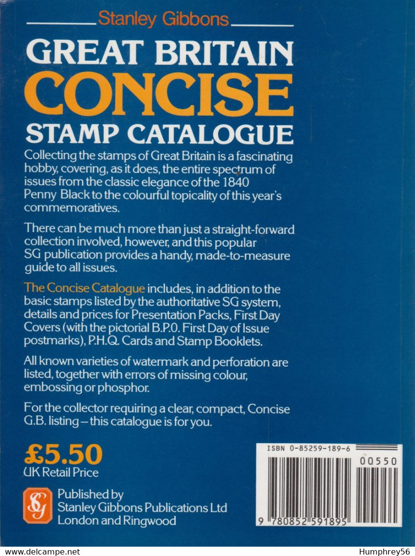 1988 - STANLEY GIBBONS - Great Britain Concise Stamp Catalog - United Kingdom