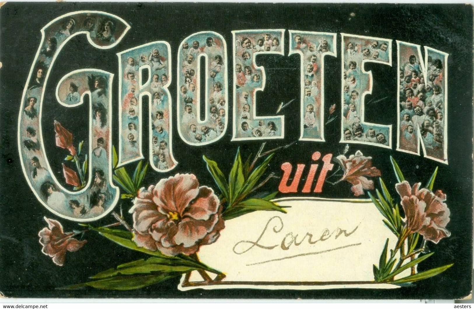 Groeten Uit Laren 1908 - Gelopen. (Uitgever?) - Laren (NH)