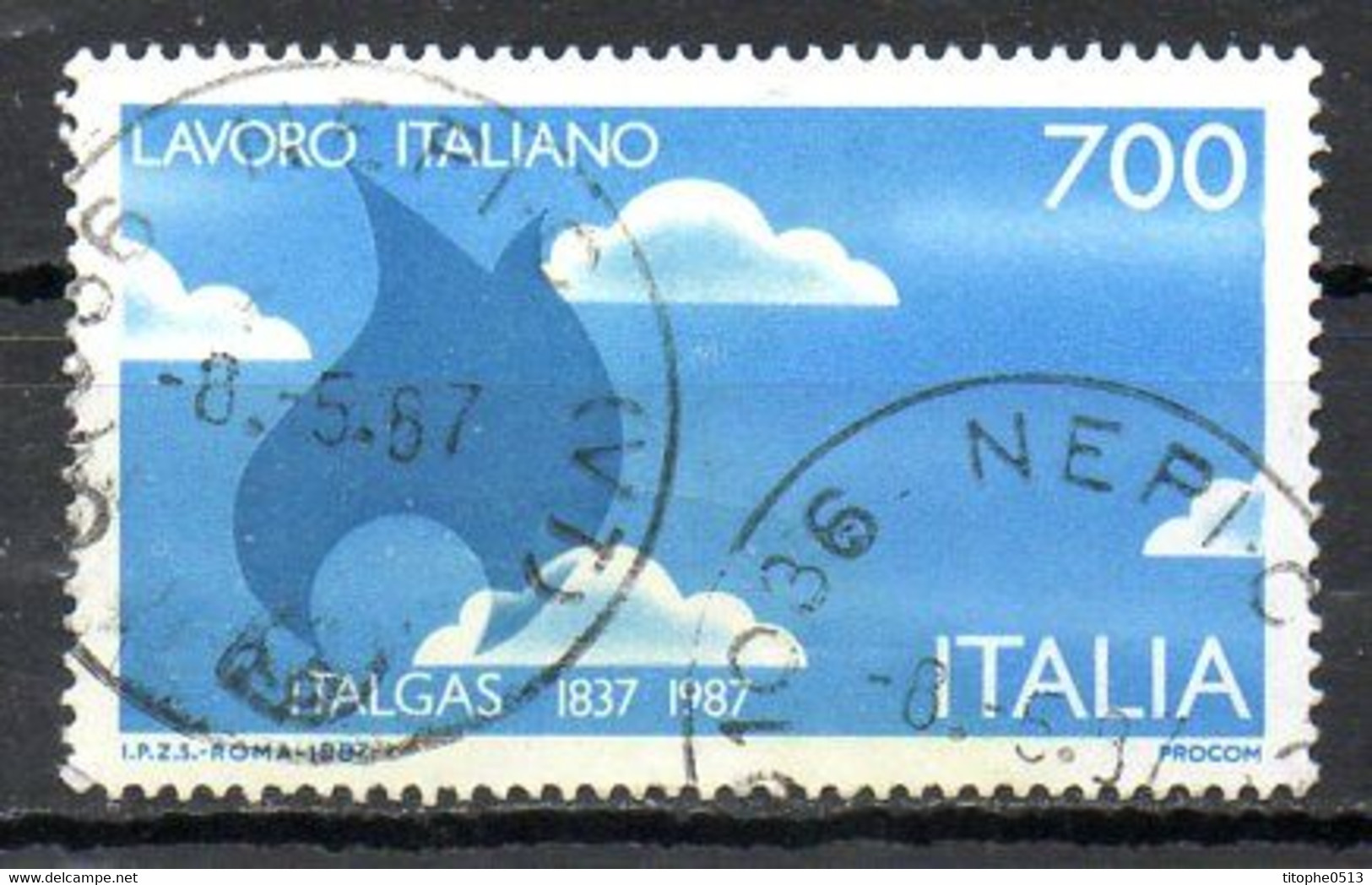 ITALIE. N°1736 De 1987 Oblitéré. Italgas. - Gas