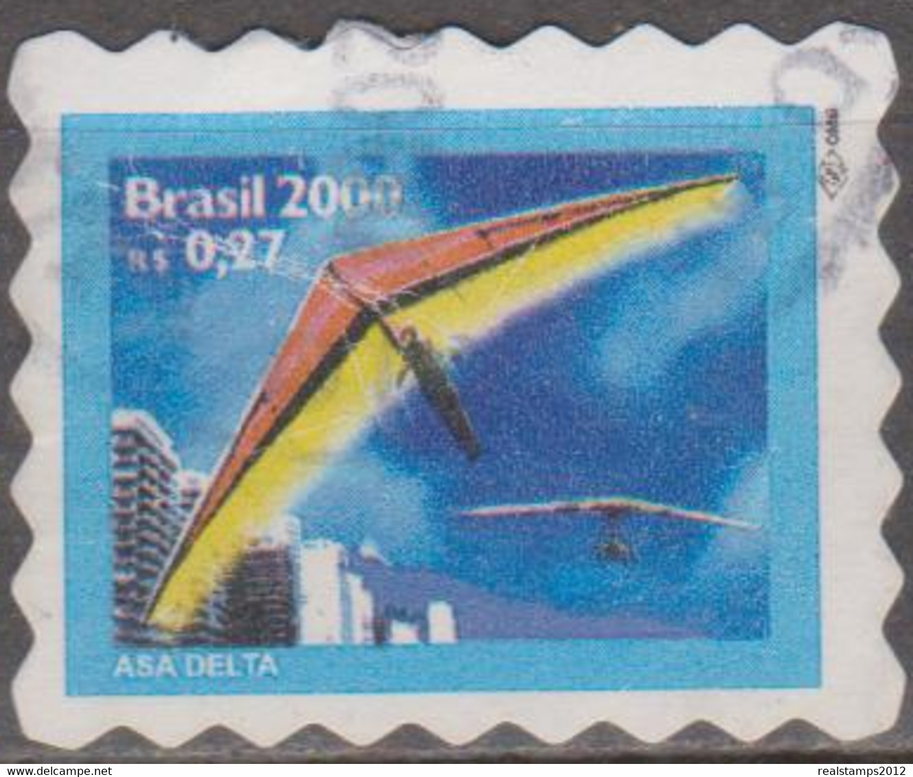 Brasil - 1-06-2000 - Janeiro De 2000 - Asa Delta E Alpinismo   0,27, Asa Delta  (o)  RHM Nº 787 - Gebruikt