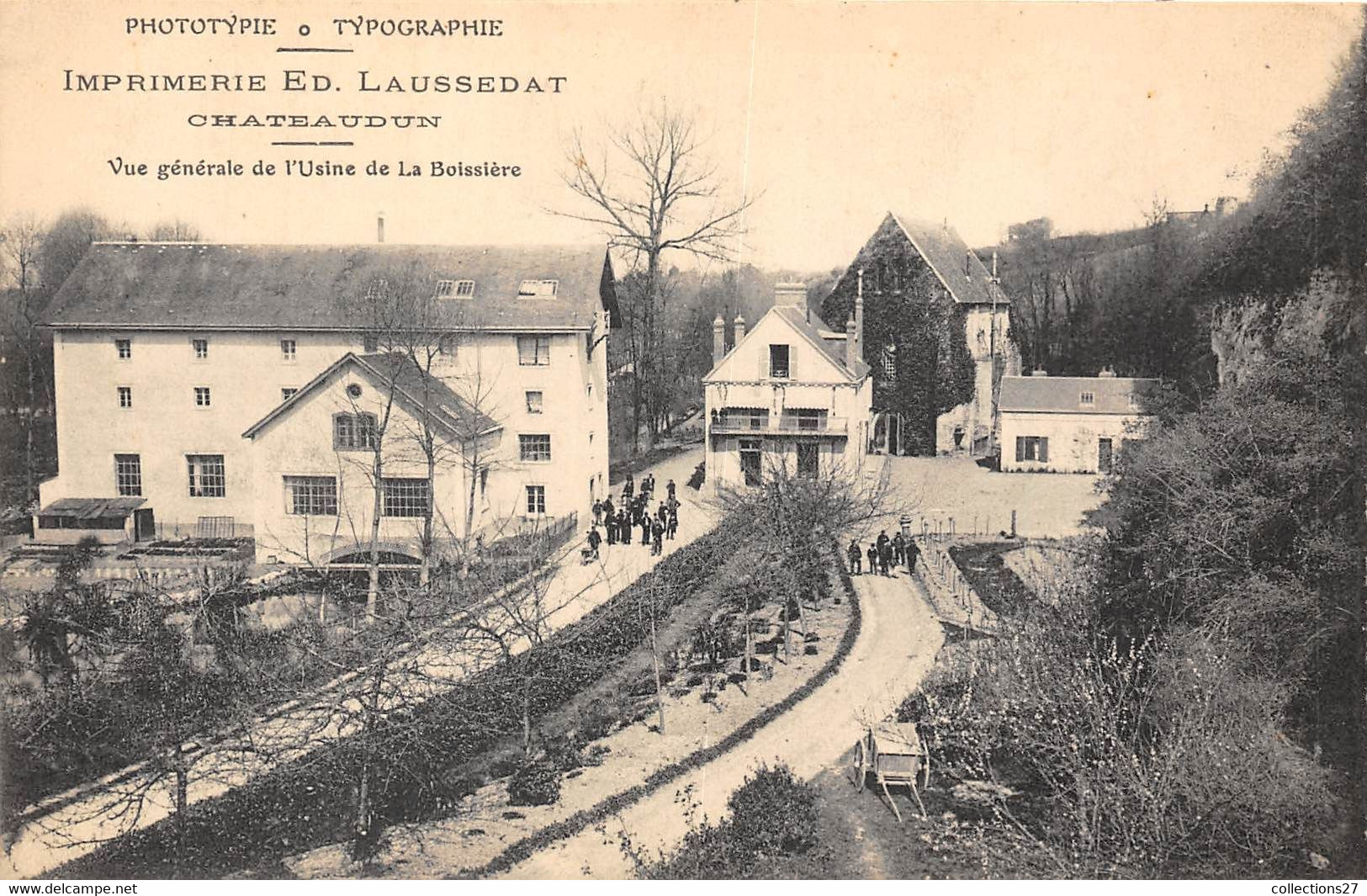 28-CHATEAUDUN- IMPRIMERIE ED. LAUSSEDAT - VUE GENERALE DE L'USINE DE LA BOISSIERE - Chateaudun