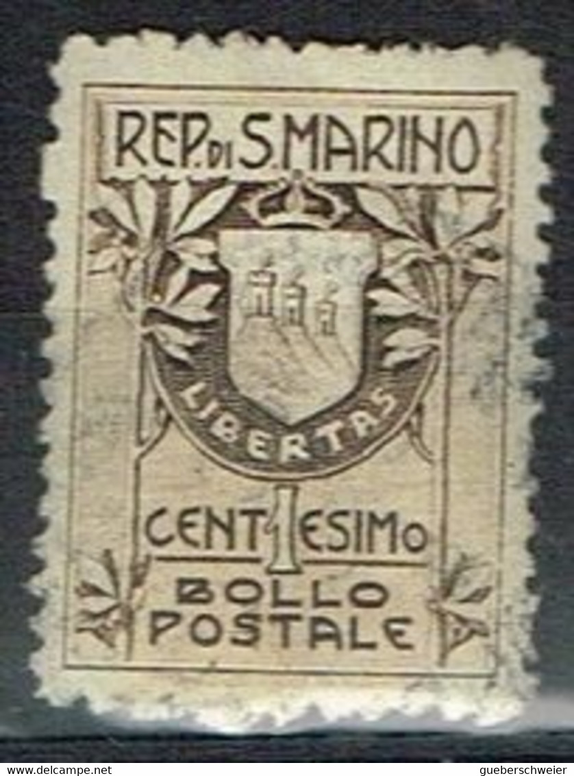 ST MAR 17 - SAINT MARIN N° 47 Obl. Armoiries - Used Stamps