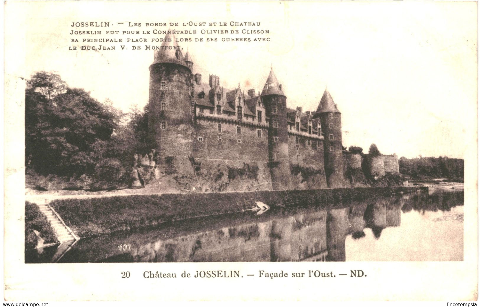 CPA Carte Postale France- Josselin- Le Château Façade Ouest 1933   VM46359 - Josselin