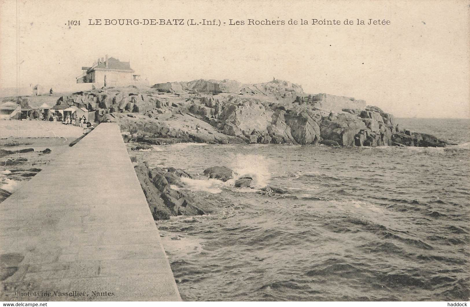 LE BOURG DE BATZ : LES ROCHERS DE LA POINTE DE LA JETEE - Batz-sur-Mer (Bourg De B.)