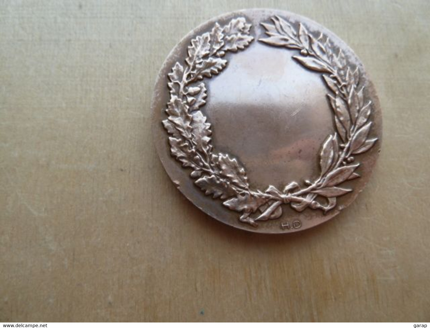DA-047 Médaille Bronze 1968 (gravé Sur Tranche) Pétanque Signée M.Demey,diamètre=49mm Poids=69,10g - Petanca