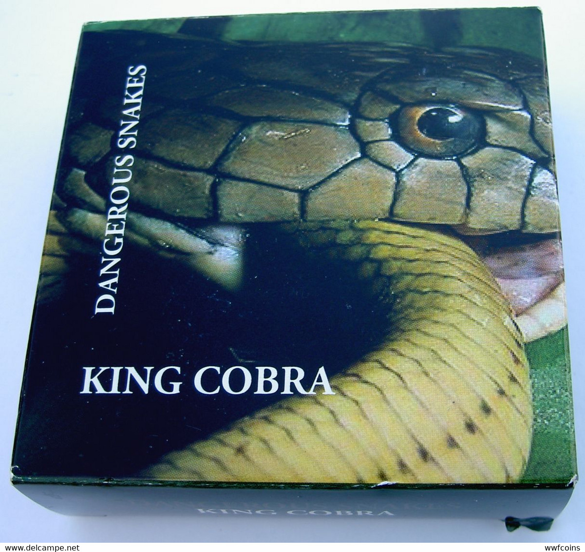 COOK ISLANDS 5 $ 2011 ARGENTO KING COBRA DANGEROUS SNAKES TIRATURA 1000PZ PESO 25 TITOLO 0,925 CONSERVAZIONE FONDO SPECC - Islas Cook