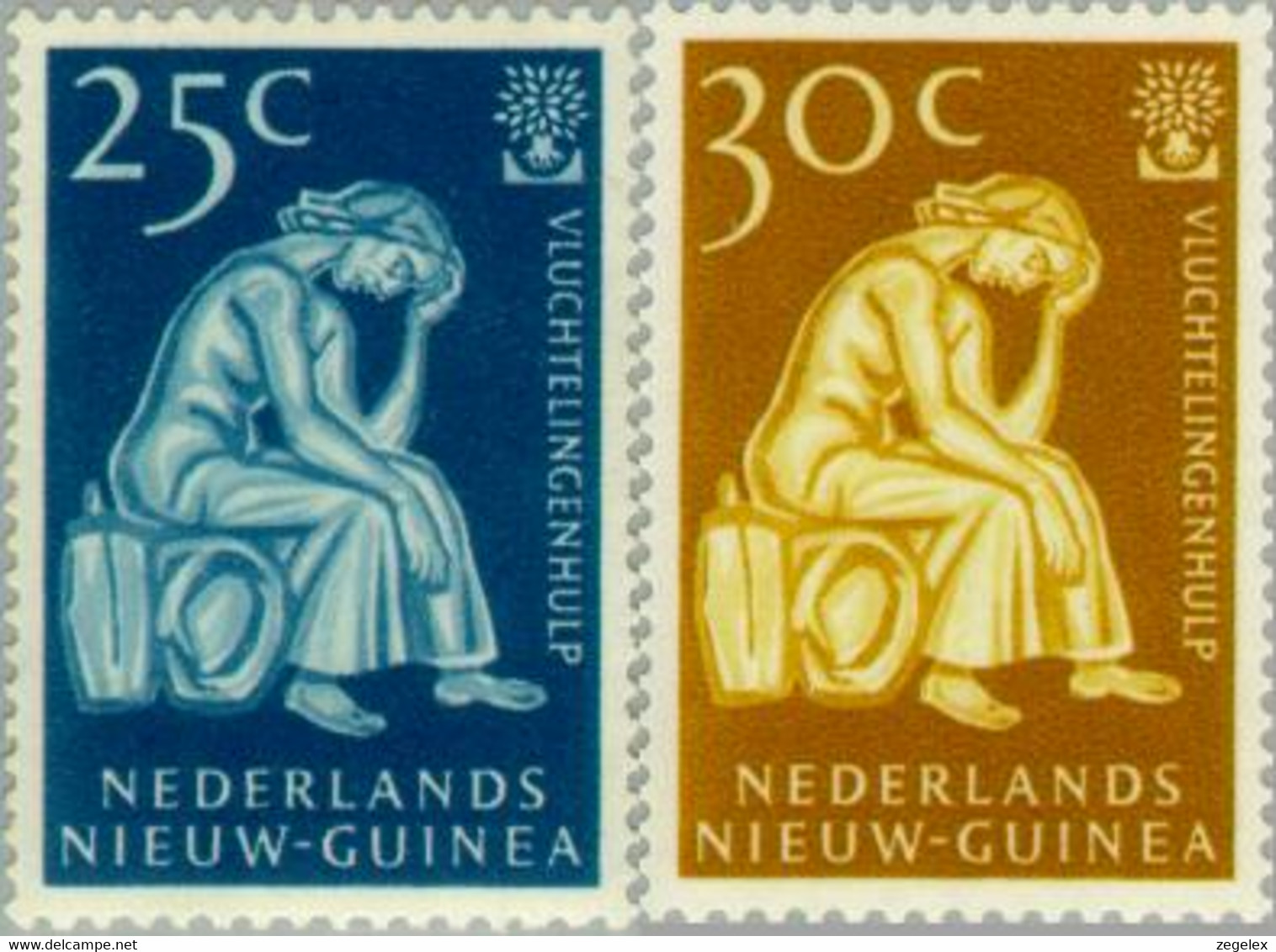 Nederlands Nieuw Guinea 1960 Vluchtelingen Jaar , Refugee Year. MNH/** Postfris - Niederländisch-Neuguinea