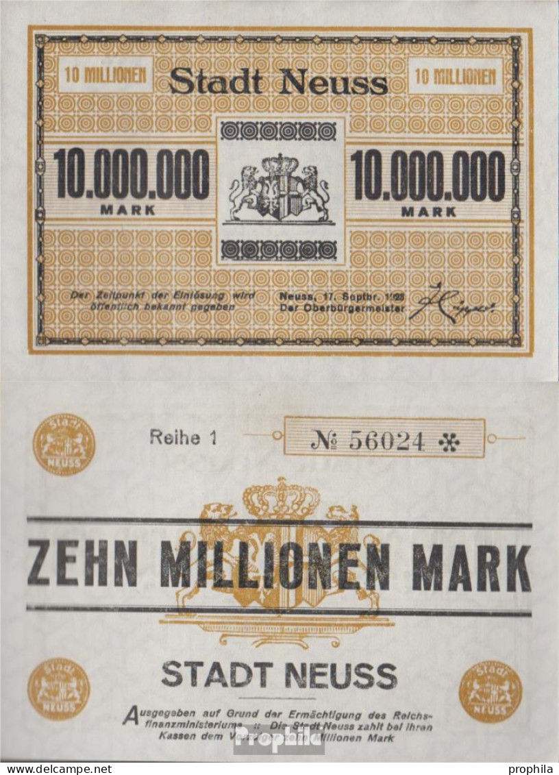 Neuss Inflationsgeld Der Stadt Neuss Gebraucht (III) 1923 10 Million Mark - 10 Mio. Mark