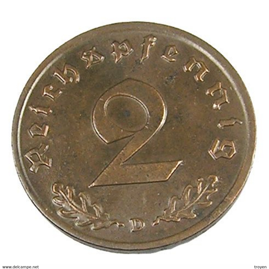 2 Reichspfenning - Allemagne - Bronze - 1937 D - TTB + - - 2 Rentenpfennig & 2 Reichspfennig