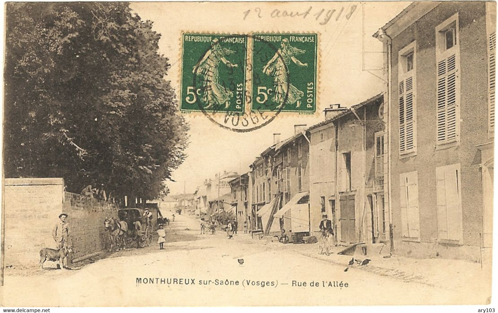 88_ Vosges-  Monthureux - Sur-Saone _ Rue De L'Alliés - Monthureux Sur Saone