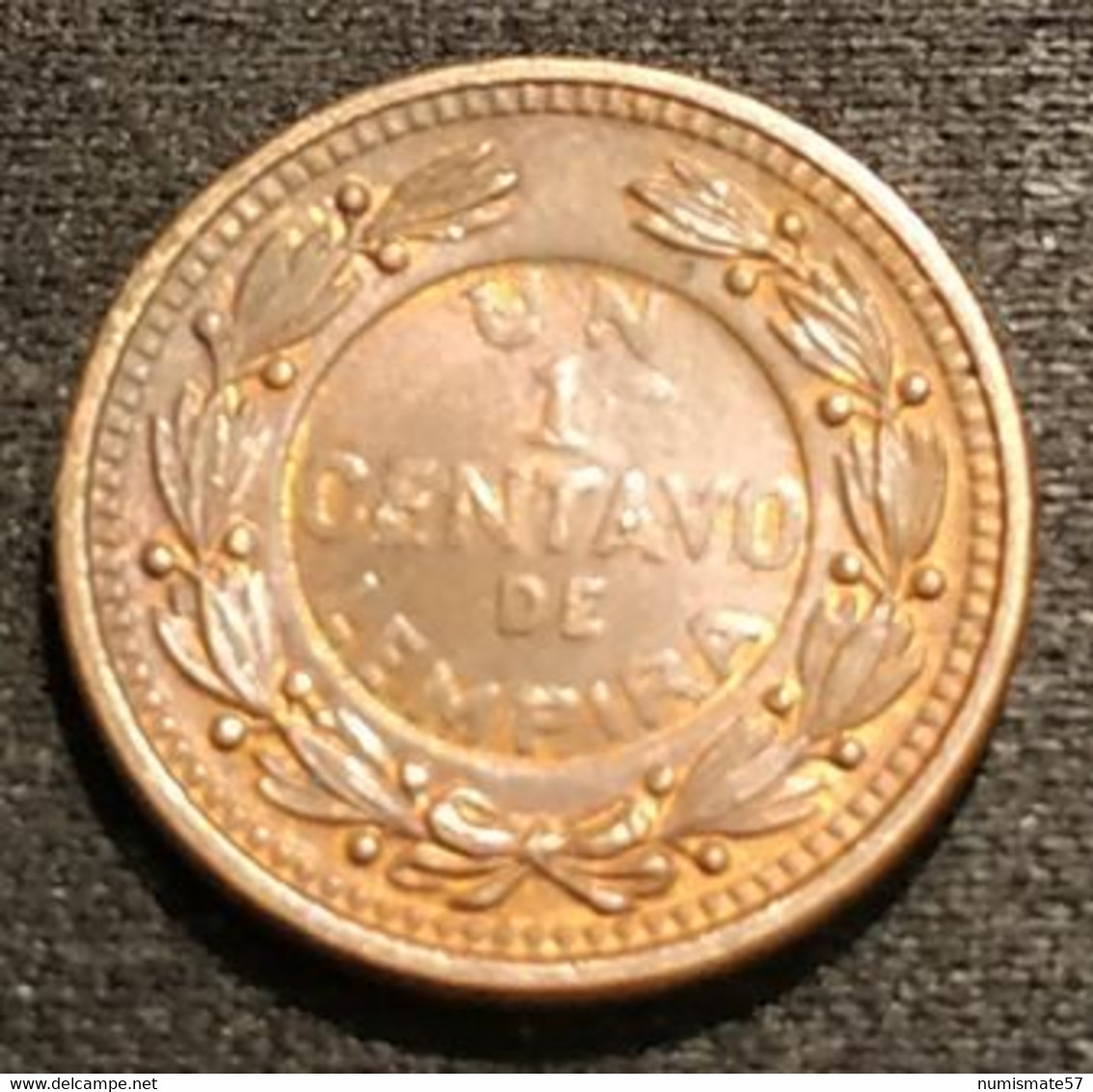 HONDURAS - 1 CENTAVO 1957 - KM 77 - Honduras