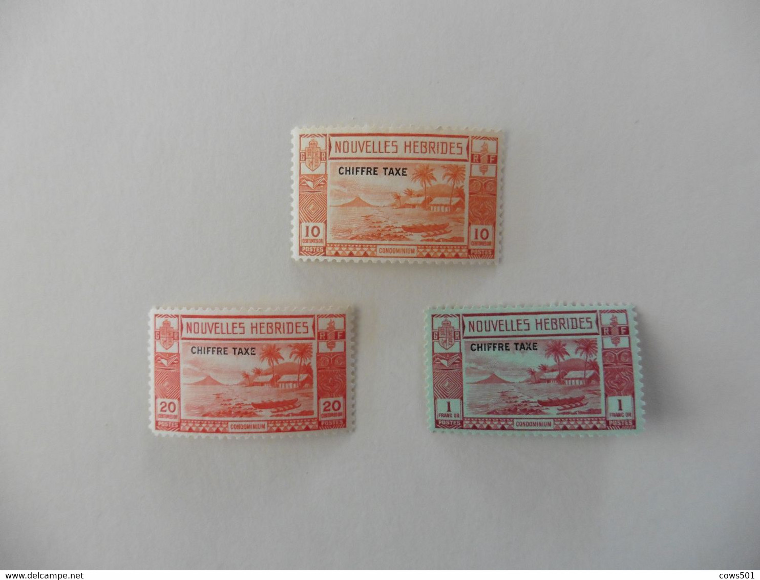 Océanie > Nouvelles-Hébrides > TAXE  : 3 Timbres Neufs N° 12-13-15- - Strafport