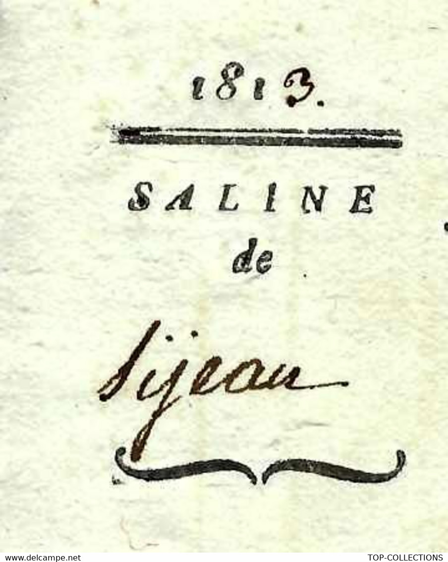 1813 SALINES DE NARBONNE PEYRIAC ET SIJEAN LANGUEDOC Et Sijean SEL SALINS CONSTRUCTION DE PUITS V.SCANS+HISTORIQUE - Historische Documenten