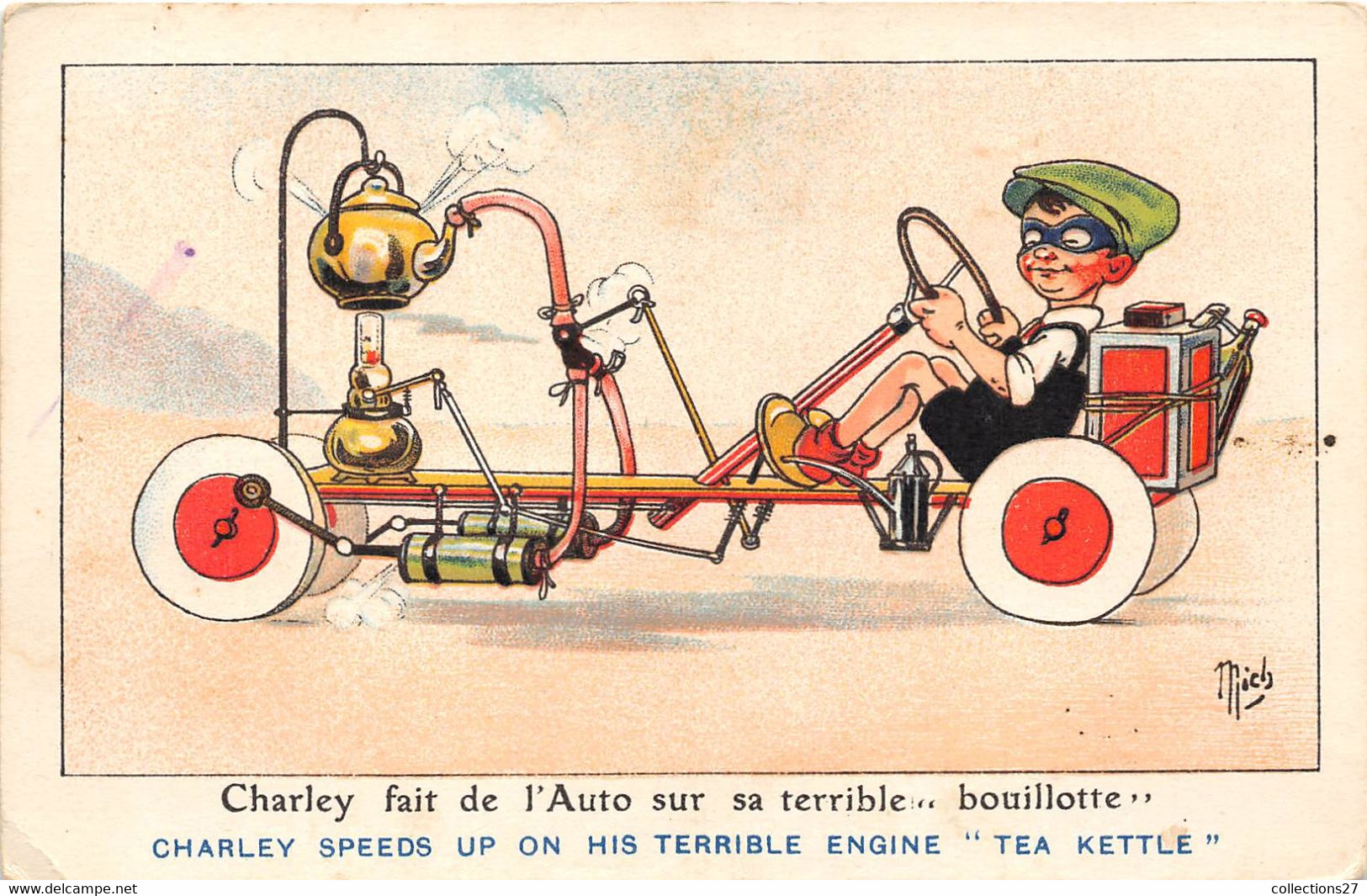 MICH- CHARLEY FAIT DE L'AUTO SUR SA TERRIBLE... BOUILLOTTE ... - Mich